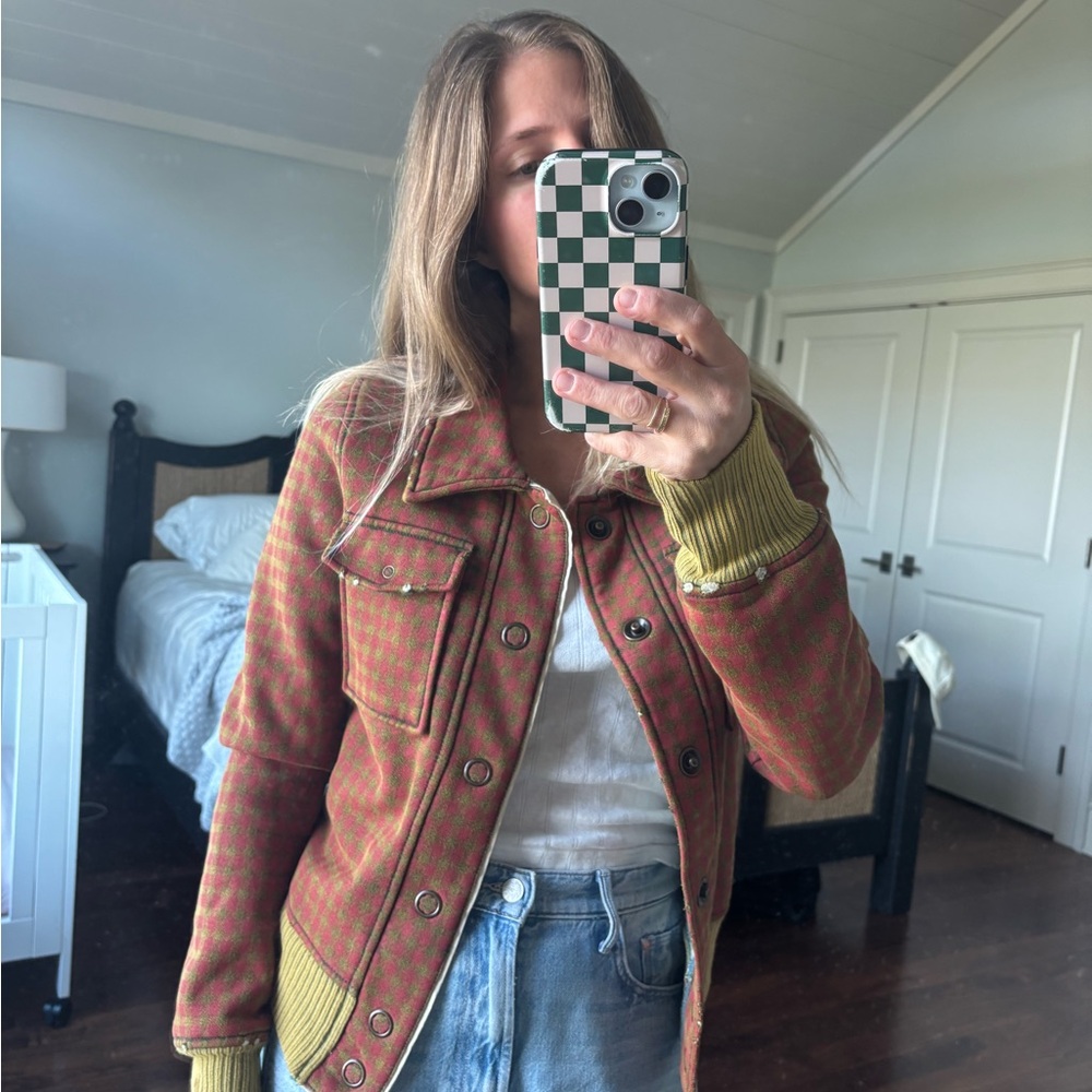 We The Free Women's Plaid Utility Jacket w/ Fleece Lining